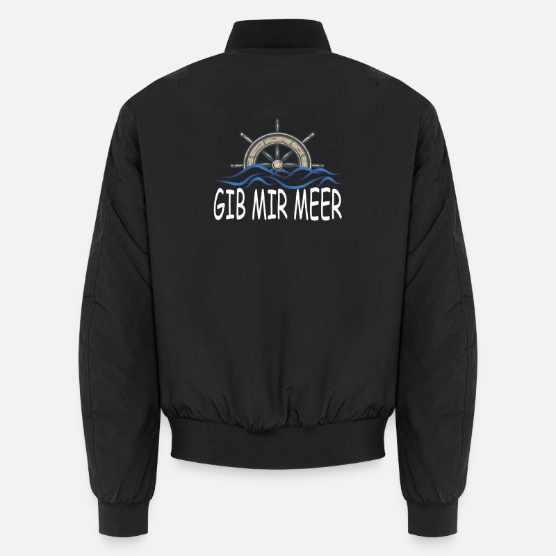 Gib mir Meer Unisex Bomberjacke
