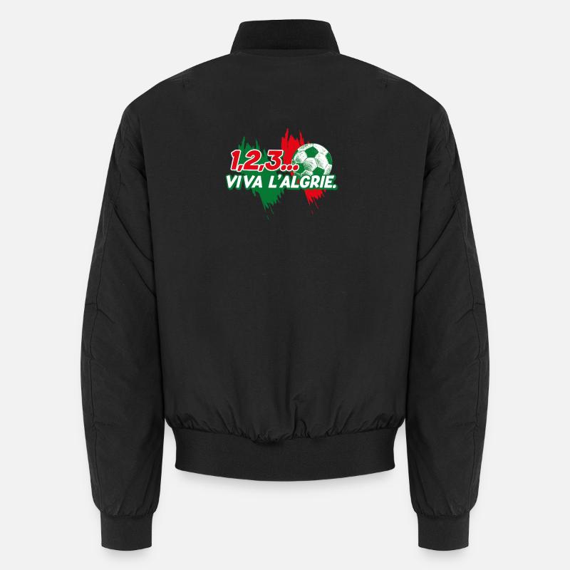 123 viva l'Algérie - Bomber unisexe - noir