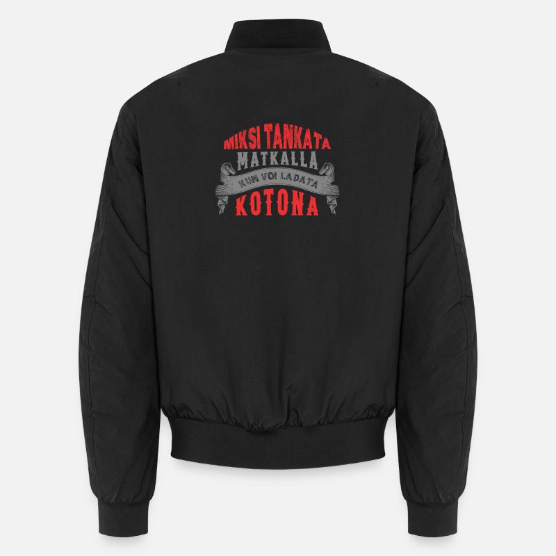 Ein Elektroautofahrer sagt - Unisex Bomberjacke - Schwarz