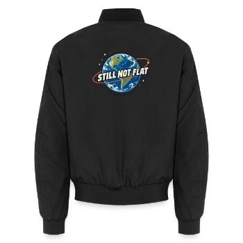 Immer noch rund - Unisex Bomberjacke - Schwarz - Hinten - AI Model Male 185 light (185cm)