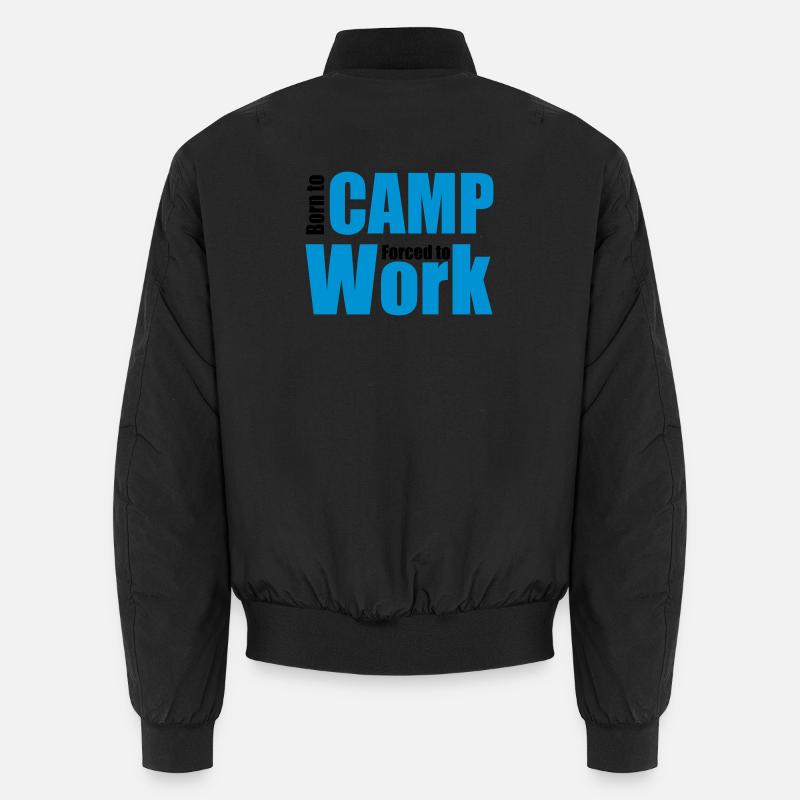 camping - Unisex Bomber Jacket - black