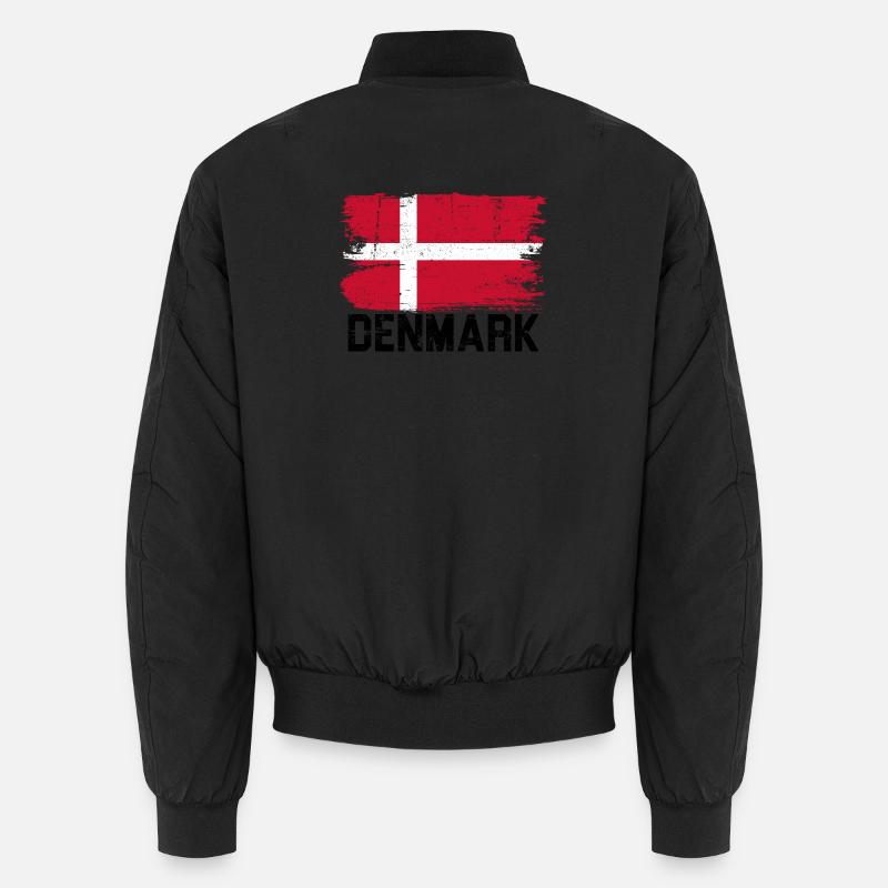 Pinceau du drapeau grunge danois Bomber unisexe