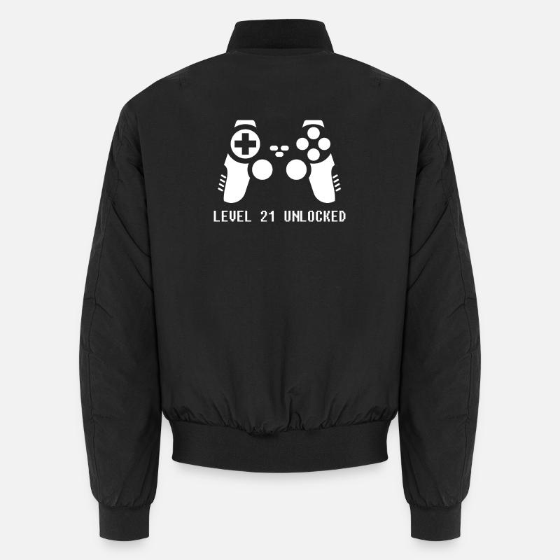 21st Birthday Gamer Zocker - Unisex Bomber Jacket - black