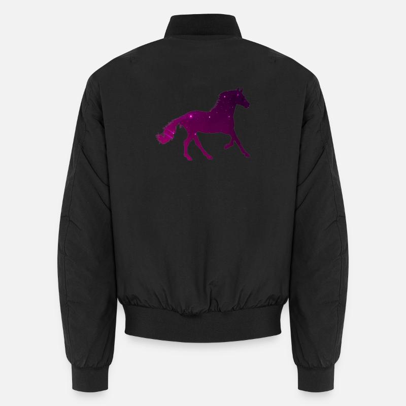 Sternenpferd - Süß Reiten Galaxy Pferd Geschenk Unisex Bomberjacke