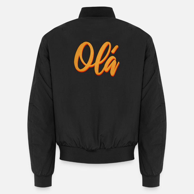Olá Orange Script Tee Unisex Bomberjacke