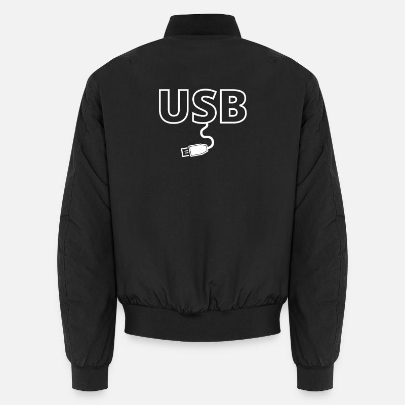 USB, USB-Stick, Computerlüfter Unisex Bomberjacke