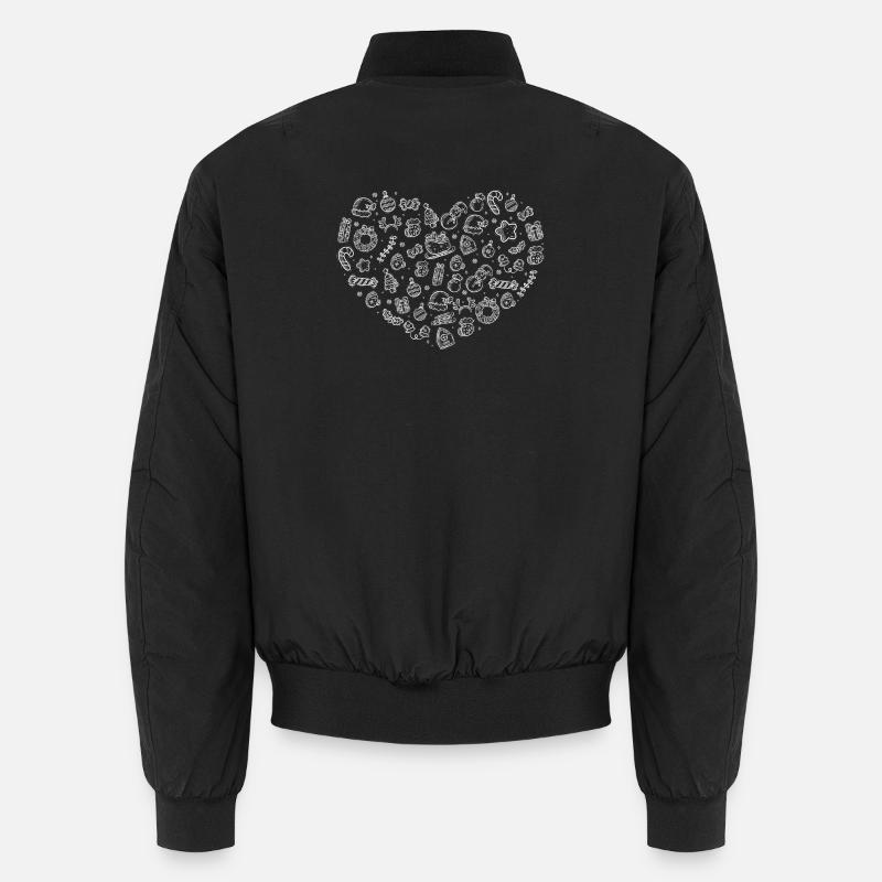 Candy Heart Laune Muster Unisex Bomberjacke