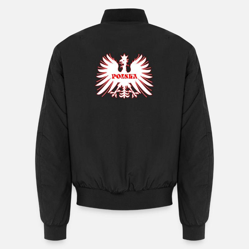 Polska eagle - Unisex Bomber Jacket - black