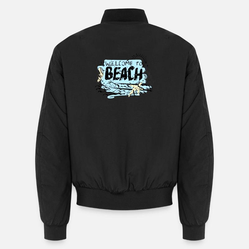 Bienvenue à Beach Scene Bomber unisexe