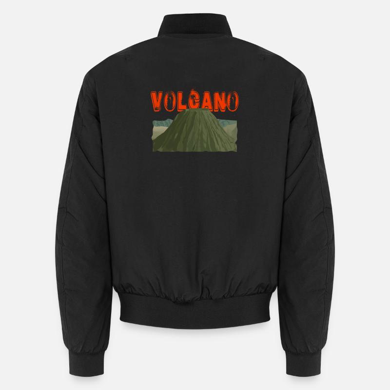 Volcano | Vulkan | vulcano - Unisex Bomberjacke - Schwarz