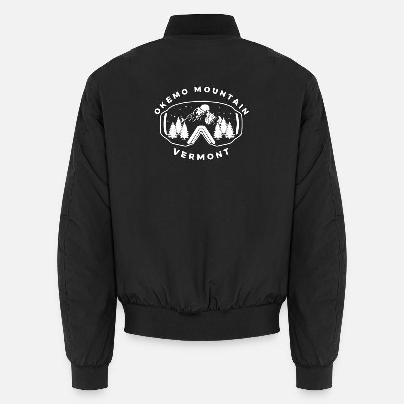 Okemo Vermont Ski Mountain - Unisex Bomber Jacket - black