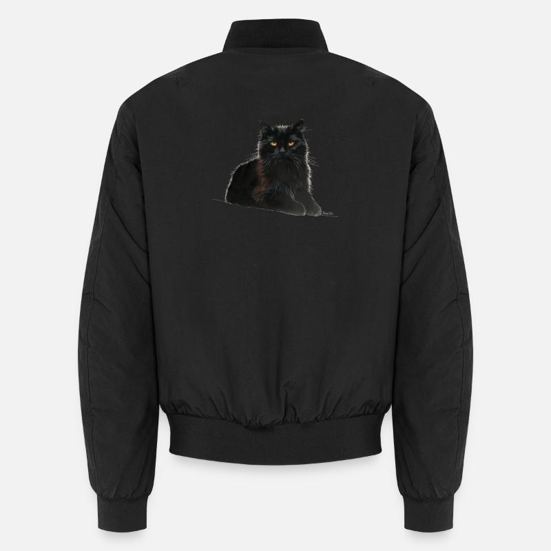 Katze - Unisex Bomberjacke - Schwarz