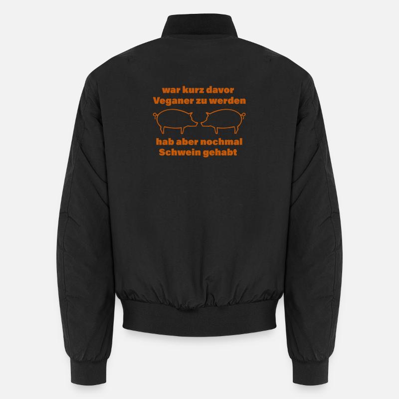 PIG - Unisex Bomber Jacket - black