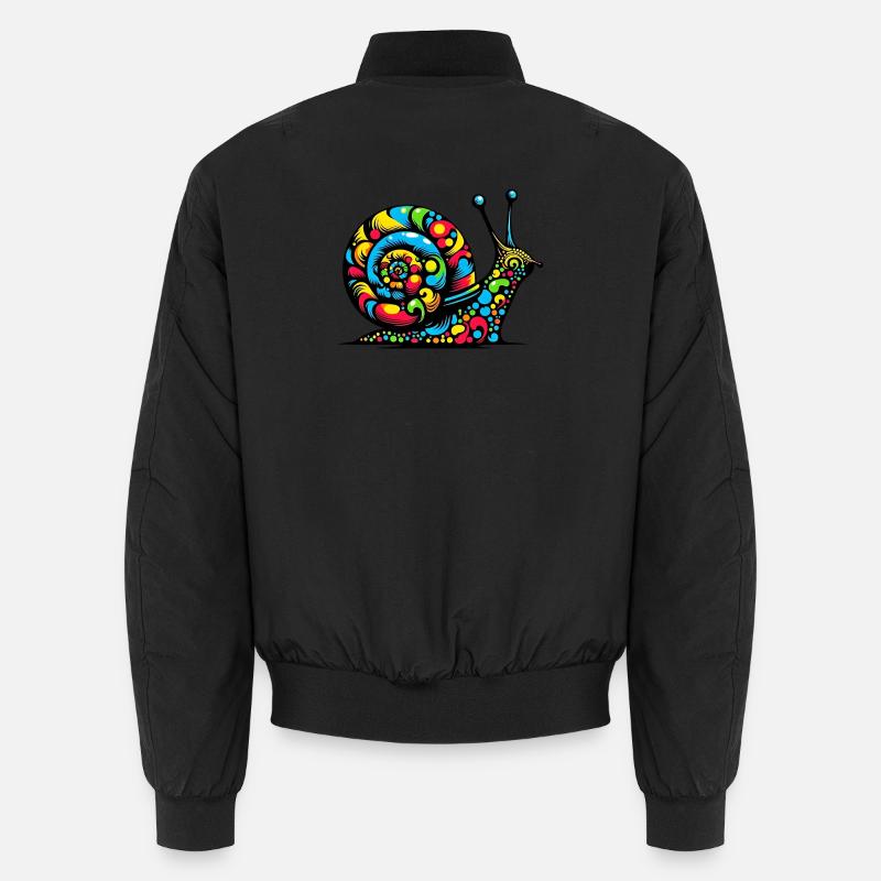 Schnecke - Unisex Bomberjacke - Schwarz