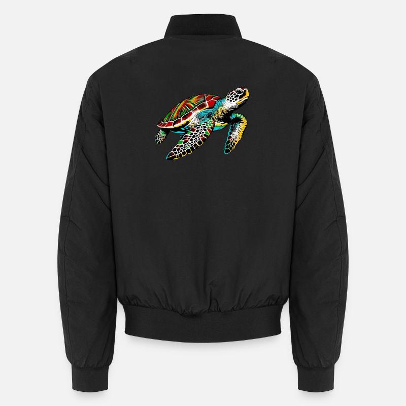 Schildkröte Unisex Bomberjacke