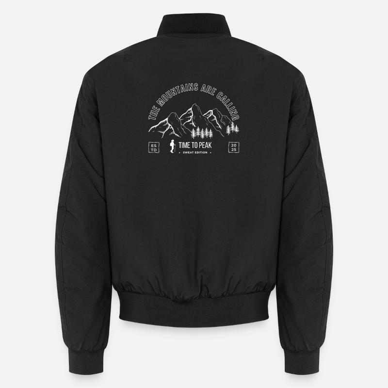 Gipfelabenteuer Schneelandschaft Unisex Bomberjacke