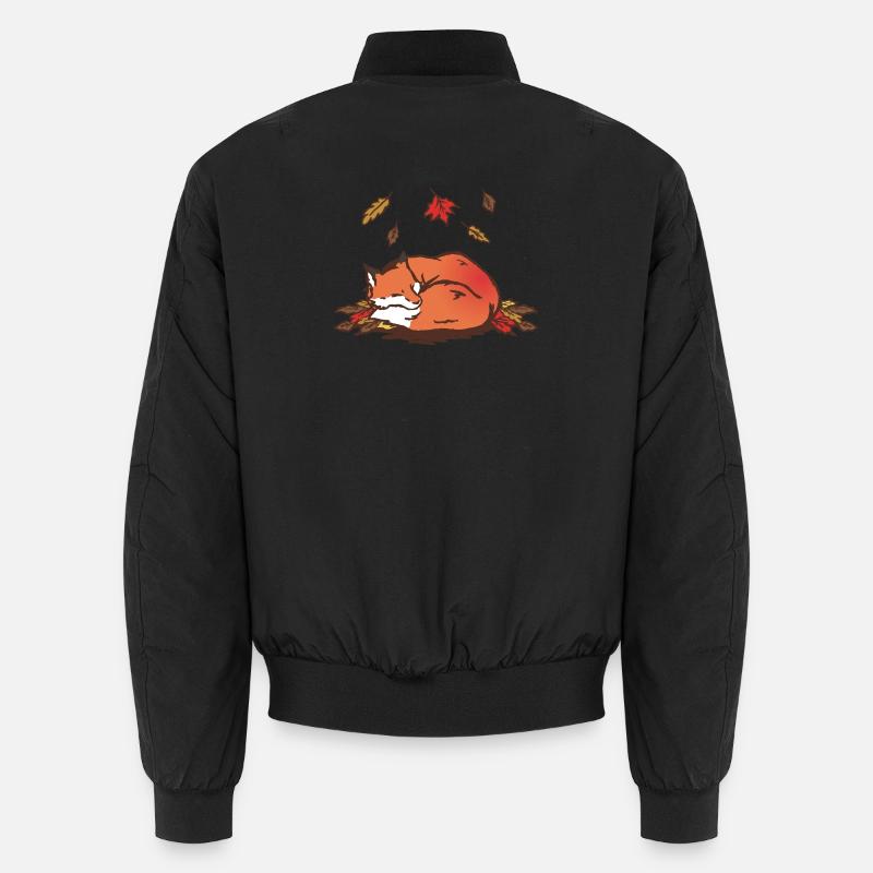 Fuchs im Herbst Unisex Bomberjacke