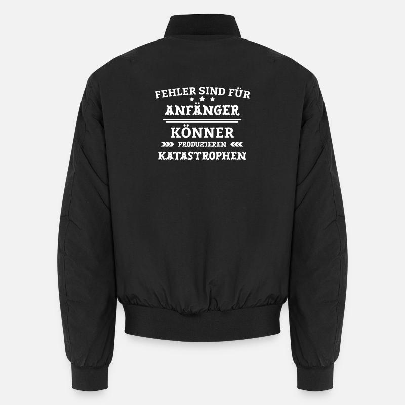 Mistakes Are For Beginners - Office Work Humor Unisex Bomber Jacket