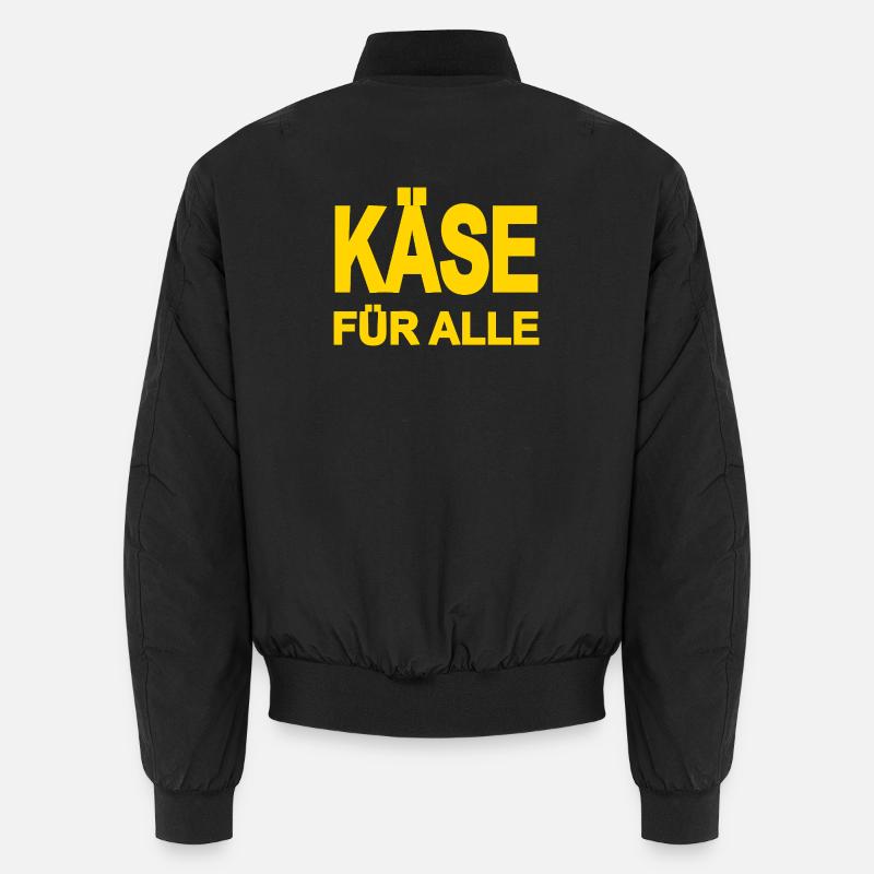 Cheese - Unisex Bomber Jacket - black