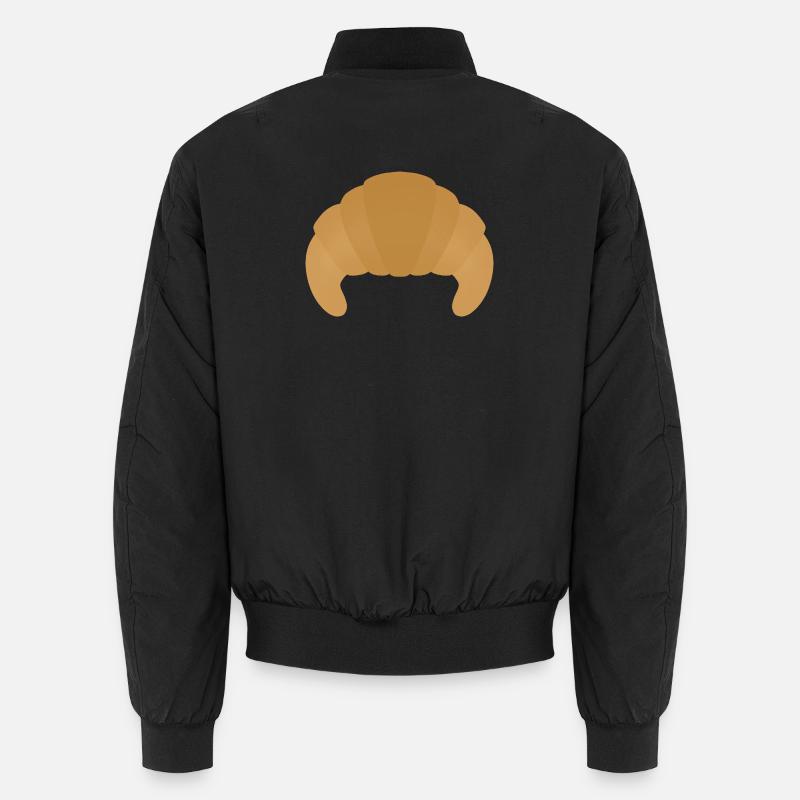 Croissant-Gebäck Unisex Bomberjacke