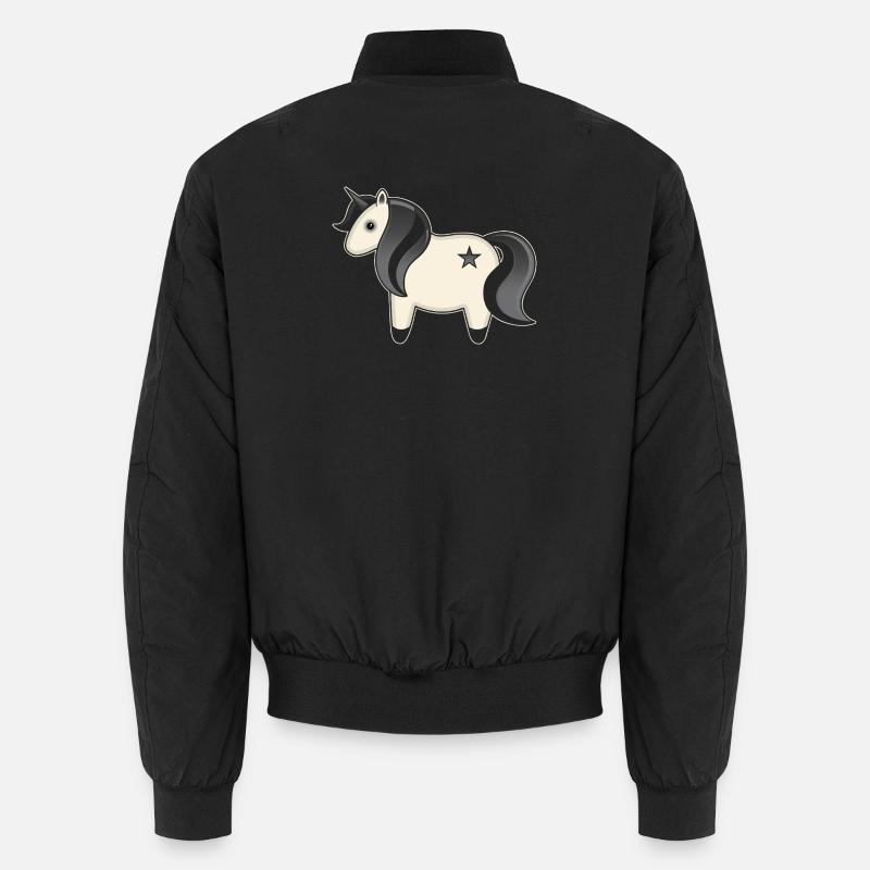 Licorne - Bomber unisexe - noir