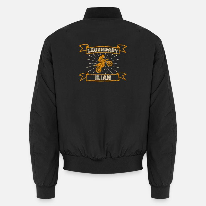 Ilian as a biker Unisex Bomber Jacket