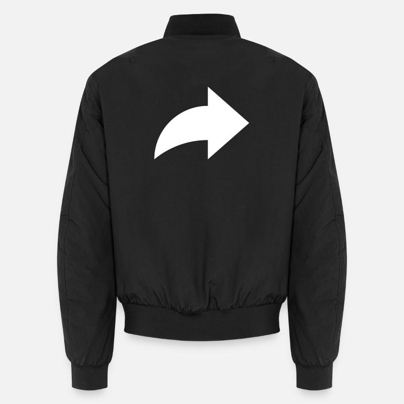 Pfeil, share - Unisex Bomber Jacket - black