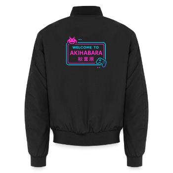 Welcome to Akihabara - Bomber unisexe - noir - Dos - AI Model Male 185 light (185cm)