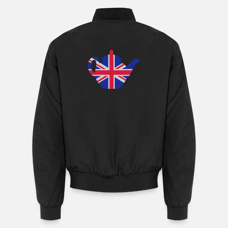 British teapot 3clr - Unisex Bomberjacke - Schwarz