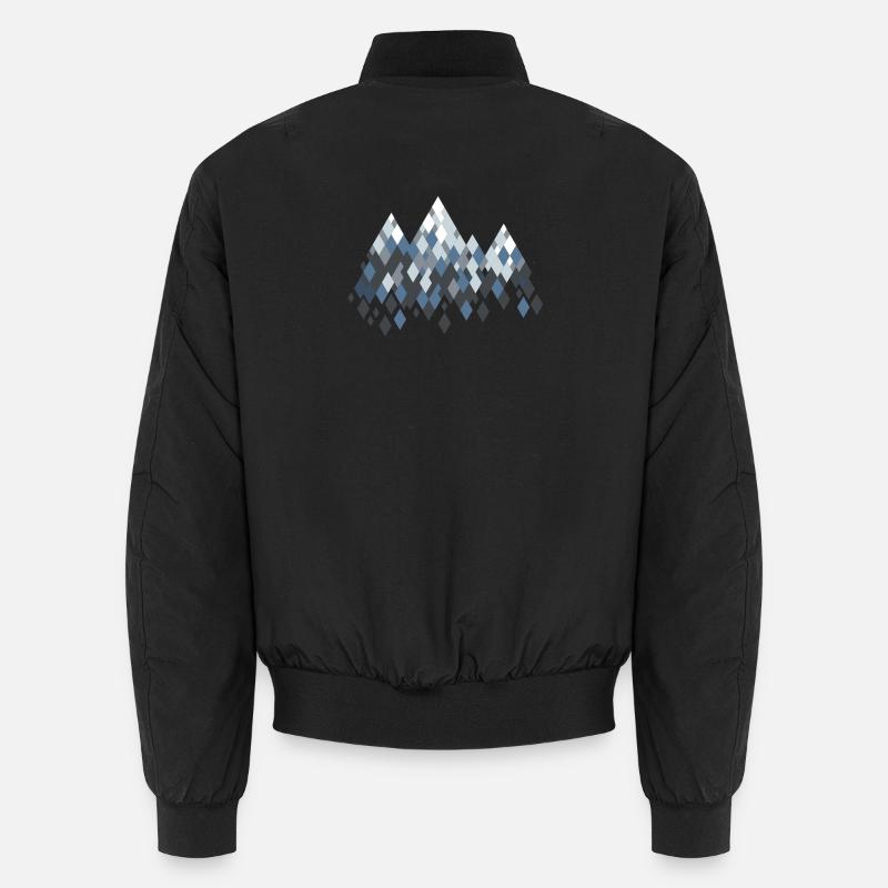 Berge - Unisex Bomberjacke - Schwarz
