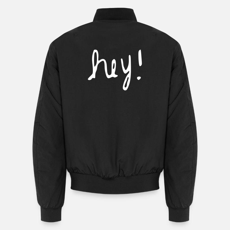 Hey! - Unisex Bomber Jacket - black