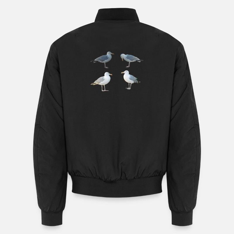 Möwen Unisex Bomberjacke