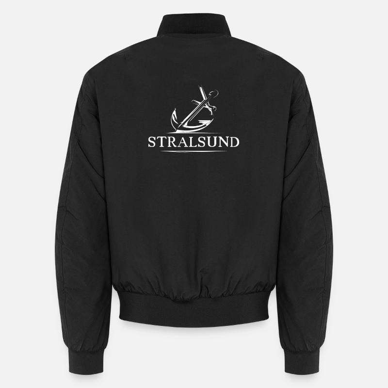 Stralsund See Anchor Symbol Gift Idea Logo Unisex Bomber Jacket