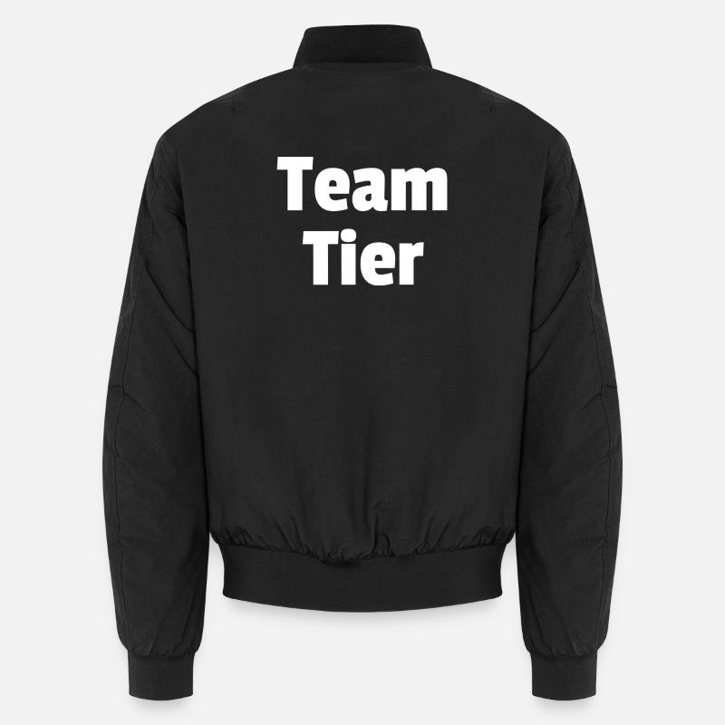 Team Tier - Unisex Bomberjacke - Schwarz