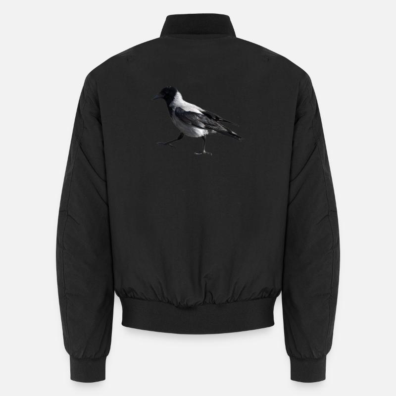 Un petit pas par un corbeau Bomber unisexe