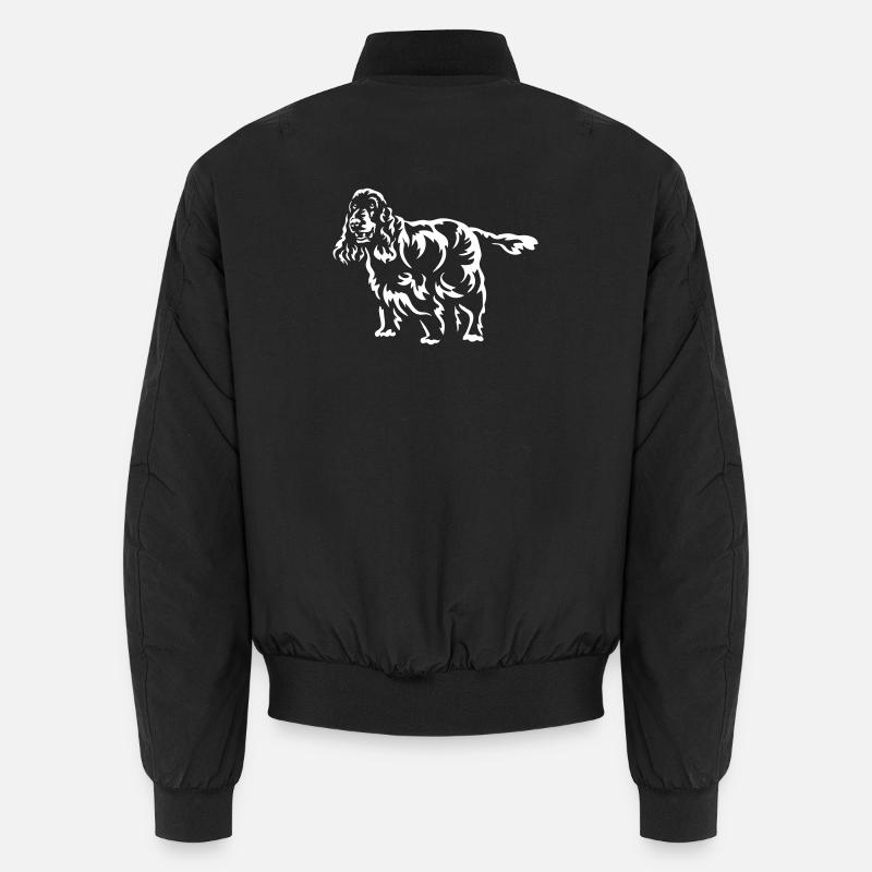Cocker Spaniel - Unisex Bomberjacke - Schwarz