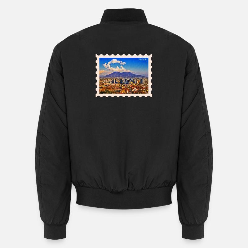 Napoli Skyline Vesuvio Unisex Bomberjacke