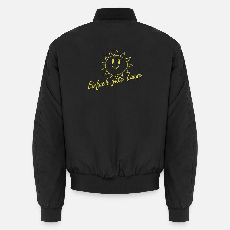 Einfach gute Laune - Unisex Bomberjacke - Schwarz