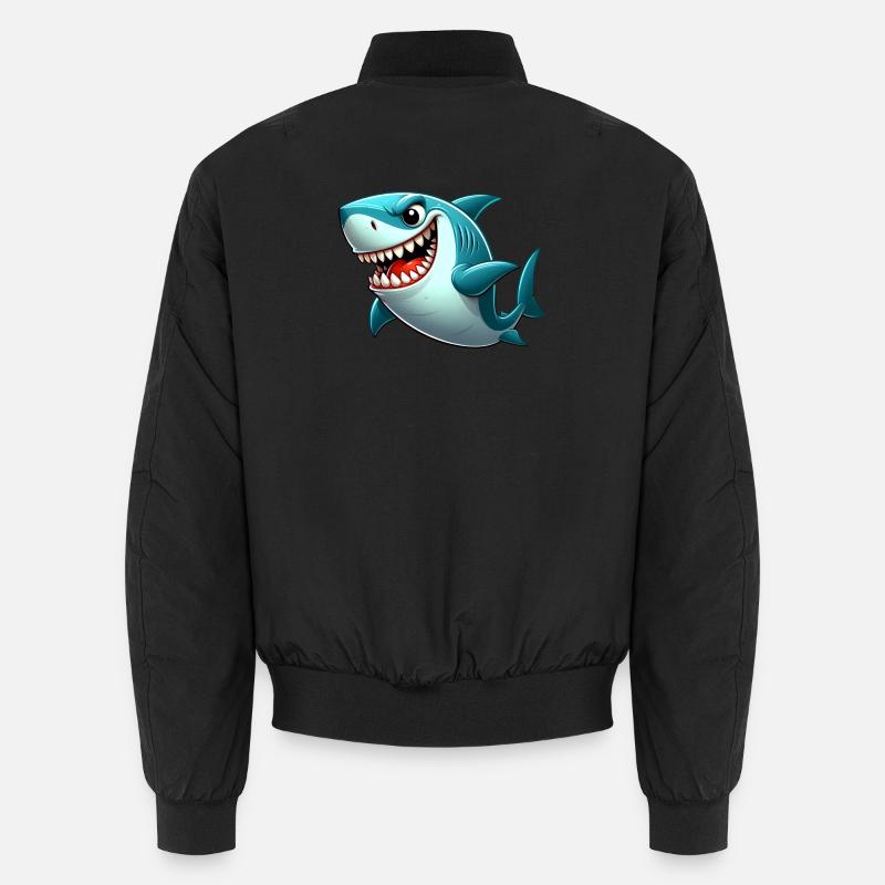Requin - Bomber unisexe - noir