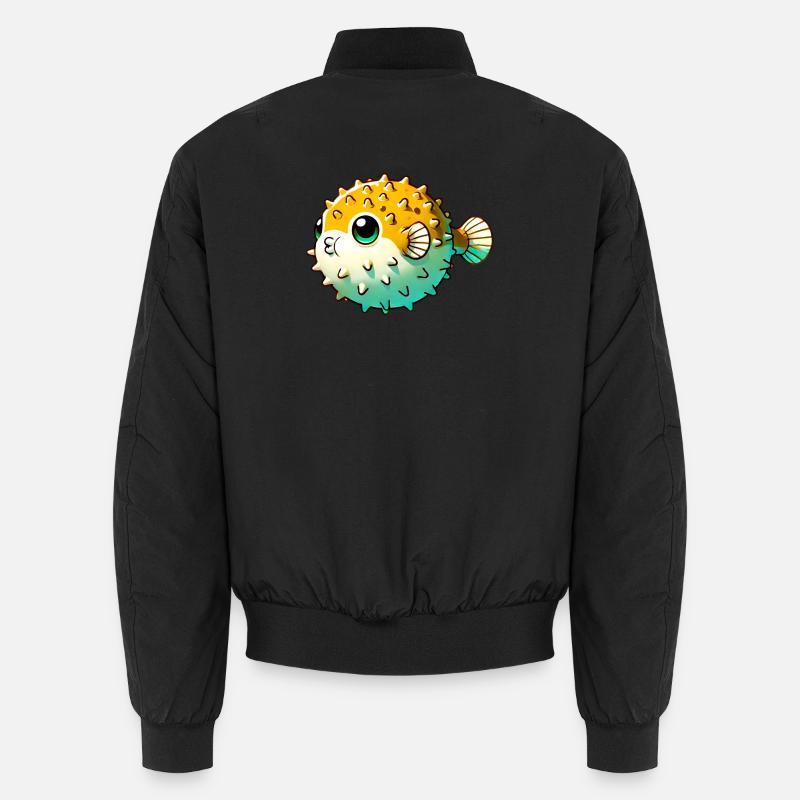 Kugelfisch - Unisex Bomberjacke - Schwarz