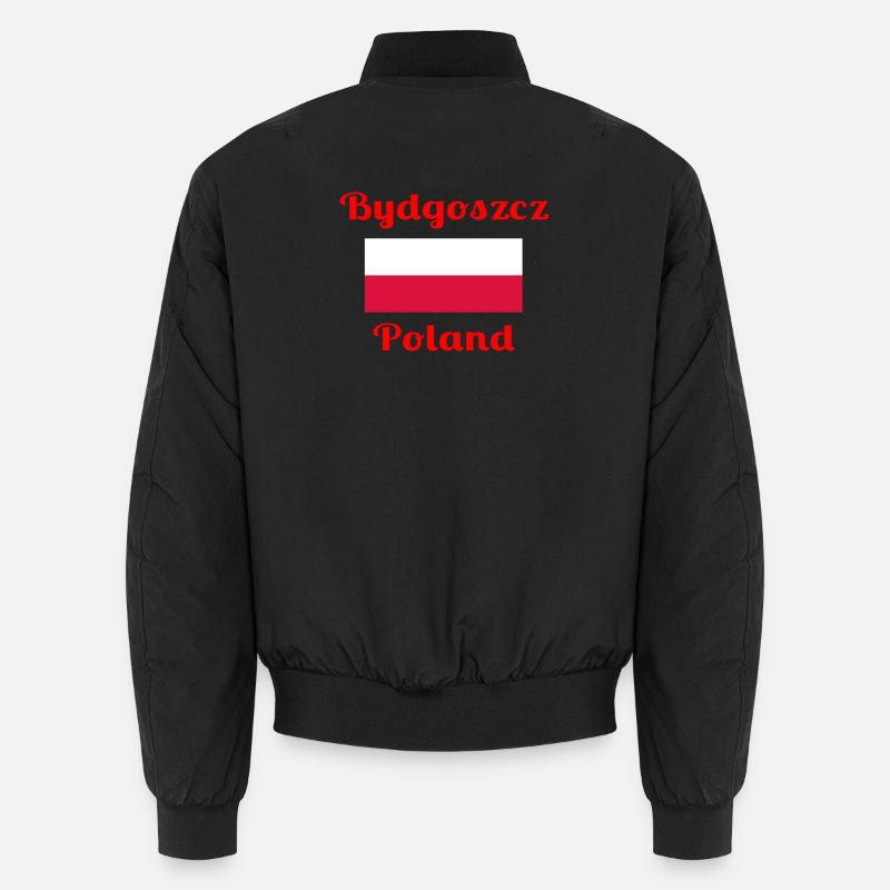 Bydgoszcz Polen - Stilvolle Drucke - Unisex Bomberjacke - Schwarz