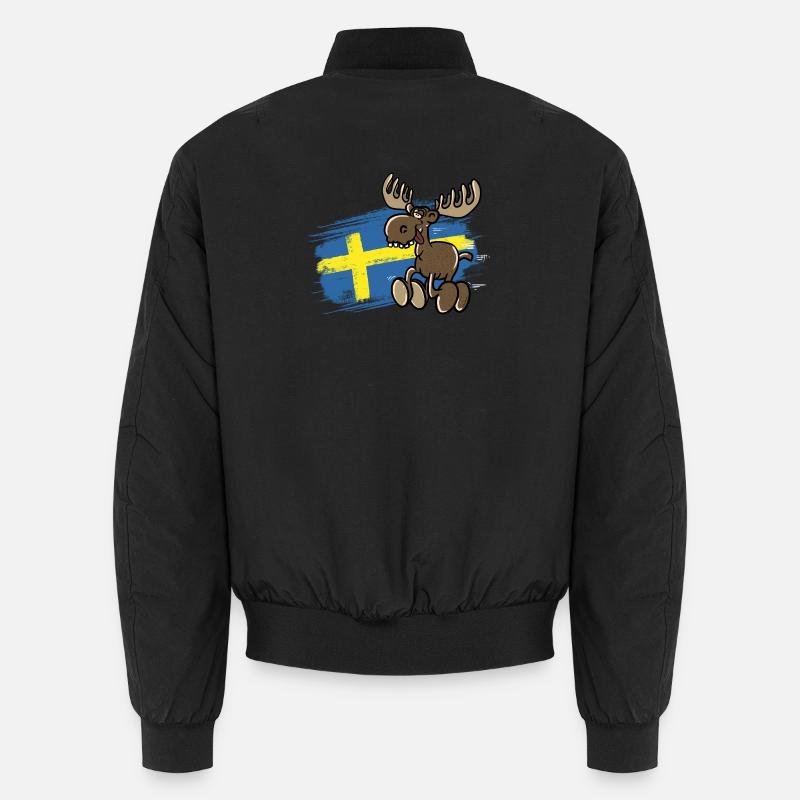 Suède - Orignal - Drapeau Bomber unisexe