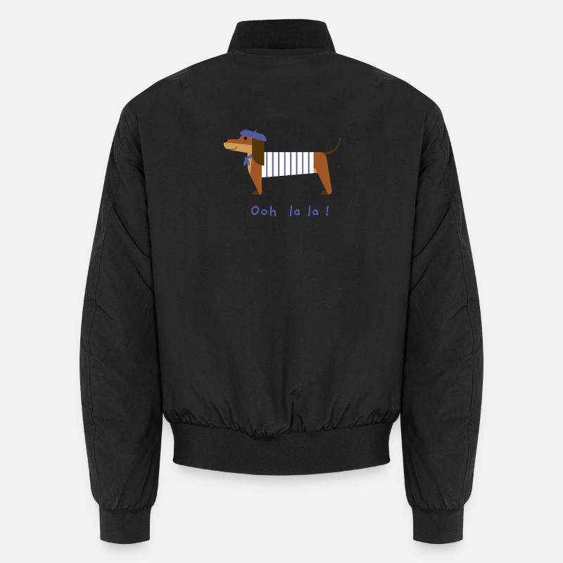Dackel Ooh la la Unisex Bomberjacke