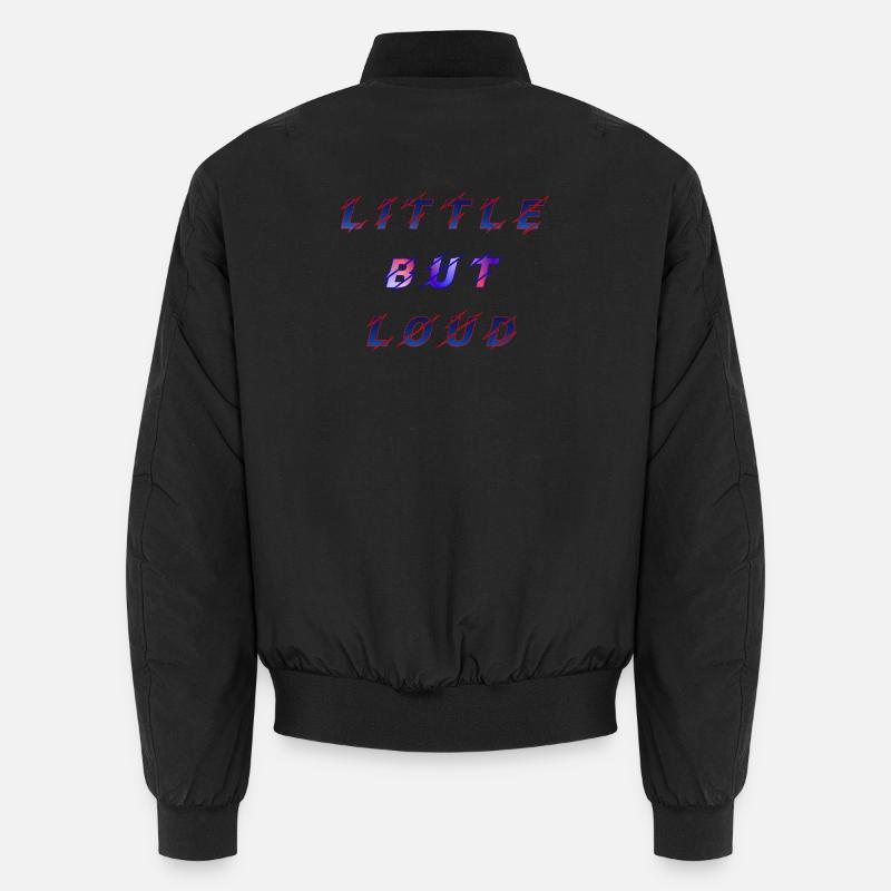 Retro-Effekt Babysprüche  Geburt  klein aber laut Unisex Bomberjacke
