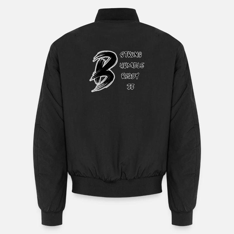 Be JJ – Fort, humble, prêt | Conception de Jiu Jitsu Bomber unisexe