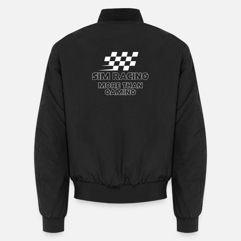 Drapeau de simulation de course : plus que le jeu vidéo Bomber unisexe