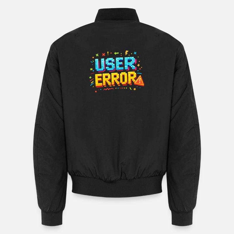 User Error Pixel Art Unisex Bomber Jacket