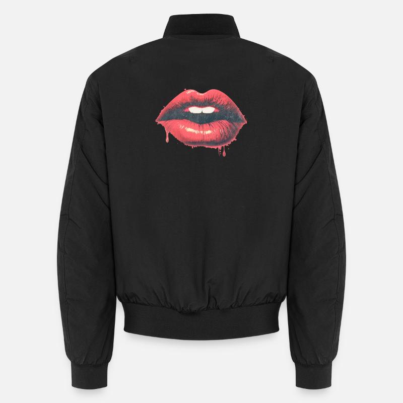 Baiser urbain - Goutteuse - Red Lips Pop Art Bomber unisexe
