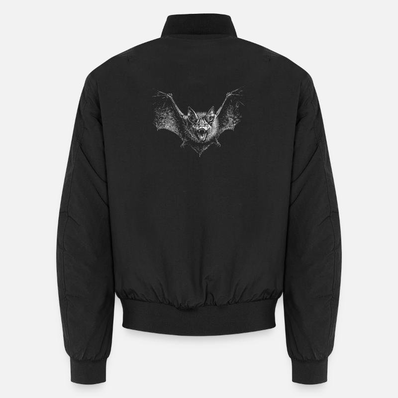 Fledermaus - Unisex Bomberjacke - Schwarz