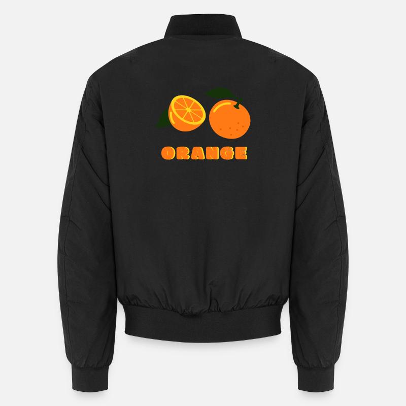 Orange Summer Vibes Fruit Design Unisex Bomber Jacket